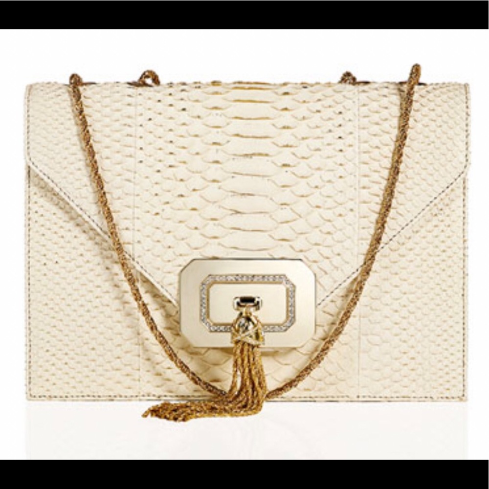 EUC Marchesa Casati Python Bag with Tassel